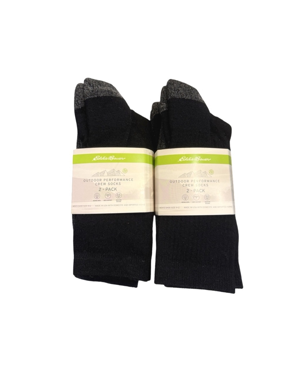 New Eddie Bauer Outdoor Performance Wool Crew Socks